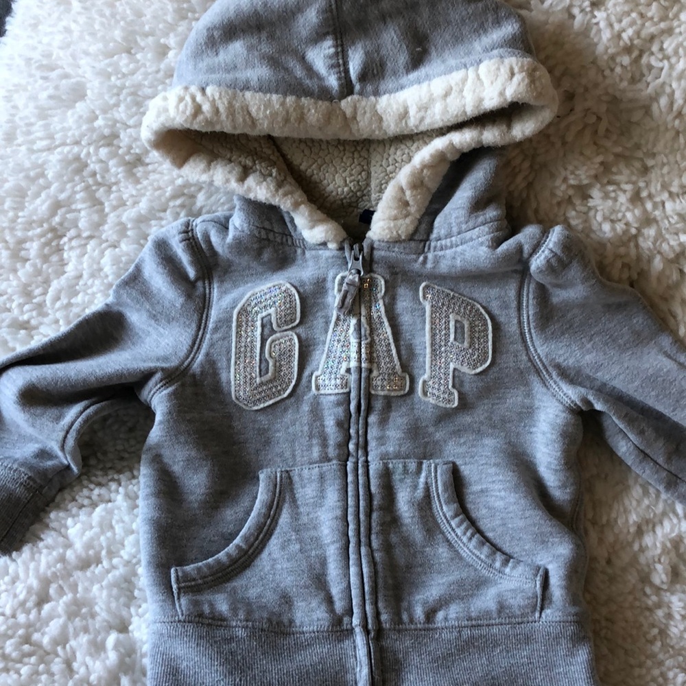 Girls sparkly Gap hoody